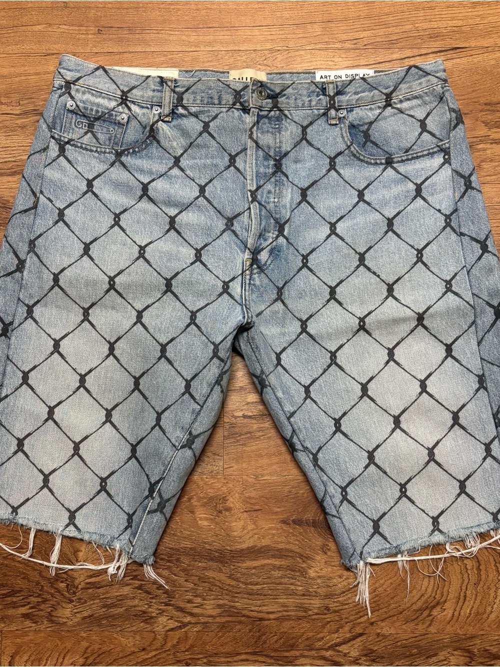 GALLERY DEPT. Cage Ventura Shorts Men’s Size 36 Chain Print Denim Made Japan